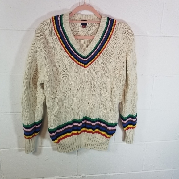 Rowing Blazers for Target croquet rainbow cableknit sweater - Picture 9 of 12